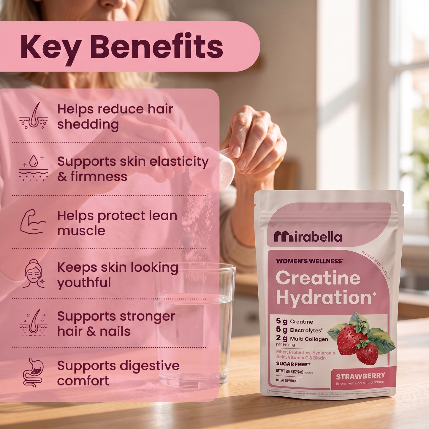 Mirabella™ Creatine + Collagen Powder