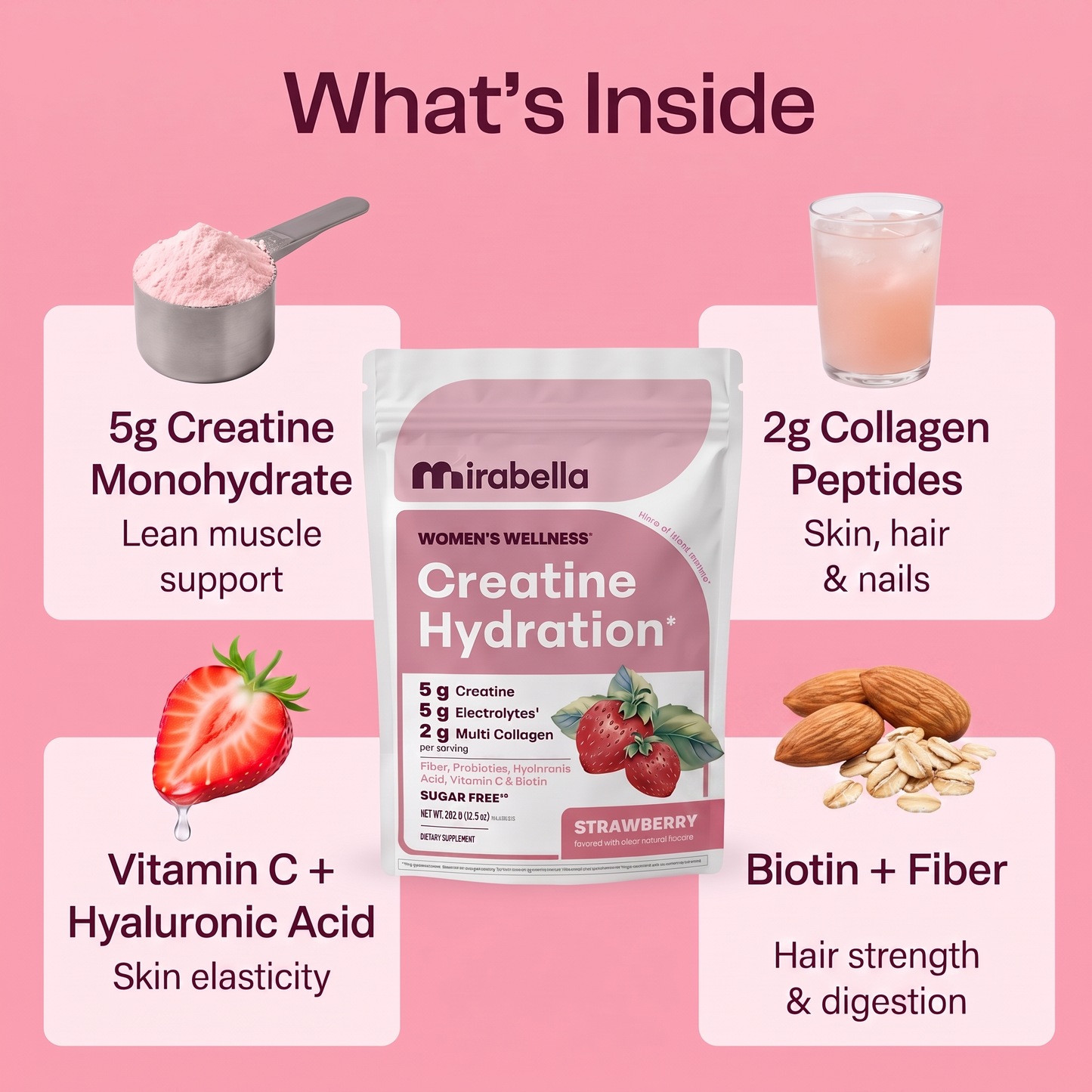 Mirabella™ Creatine + Collagen Powder
